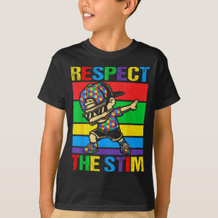Respektiert den Stim Autismuserkennungs Dabbing Au T-Shirt