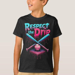 Respektiert den Tropfen Bysebyll Home Plate Drip B T-Shirt