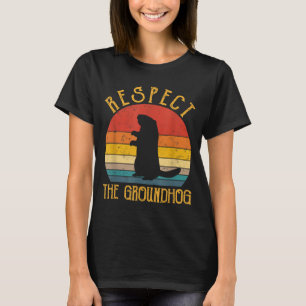 Respektiert den Waldmurmeltier lustige Waldmurmelt T-Shirt