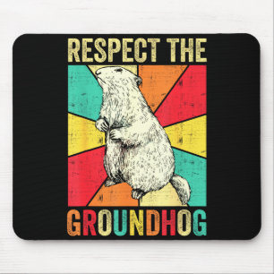 Respektiert den Waldmurmeltier-Murmeltier-Boden-Ho Mousepad