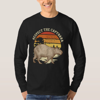 Respektiert Die Capybara Kinder Männer Frauen Ries T-Shirt