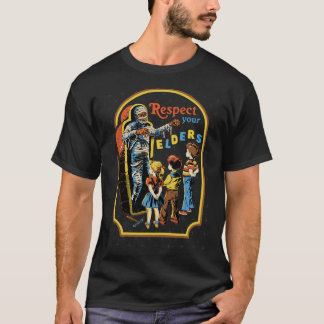 Respektiert eure Älteren lustiges Retro T-Shirt