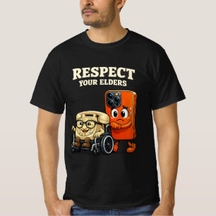 Respektiert eure Älteren Retro-Smartphone-Technolo T-Shirt