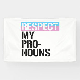 Respektiert meine Pronomen Banner