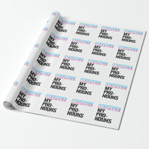 Respektiert meine Pronomen Geschenkpapier
