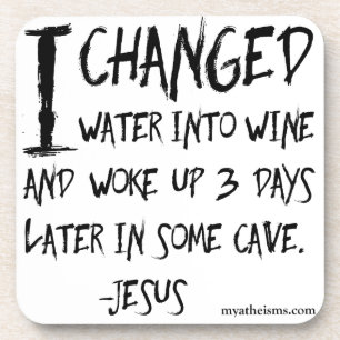 Respektlose und unglaublich witzig atheistische untersetzer