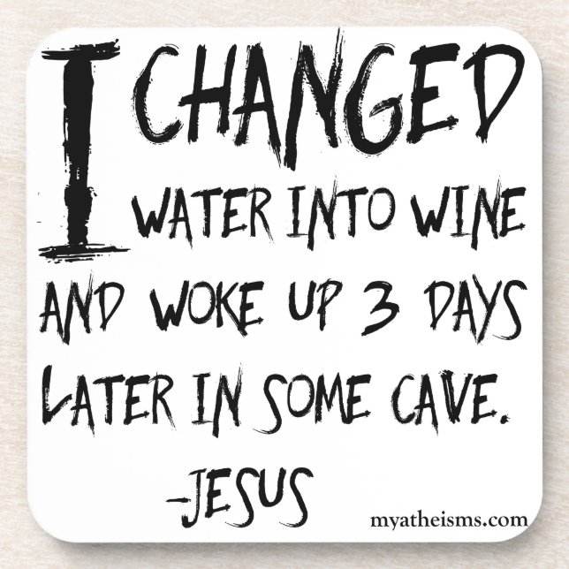 Respektlose und unglaublich witzig atheistische untersetzer (Vorderseite)