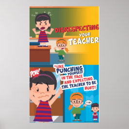 Respektlosigkeit ist nie Cool (Matte) Poster