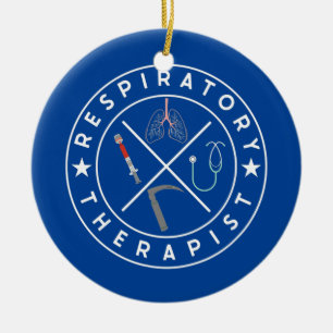 Respiratorische Therapie Woche Keramik Ornament