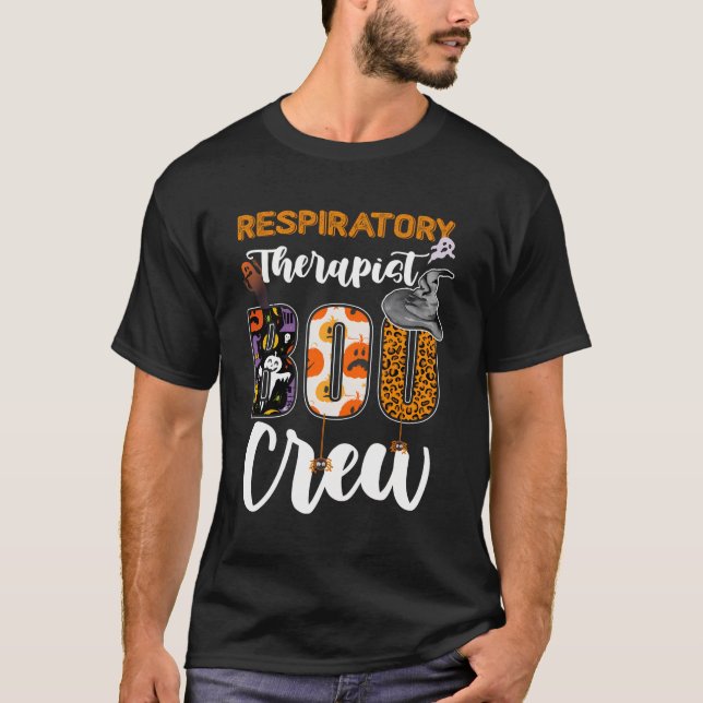 Respiratorischer Therapeut Boo Crew Ghost Therapie T-Shirt (Vorderseite)
