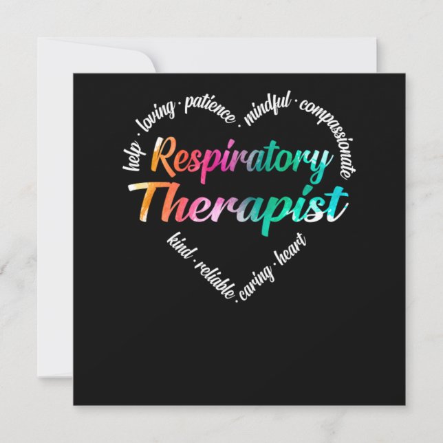 Respiratorischer Therapeut Einladung (Vorderseite)