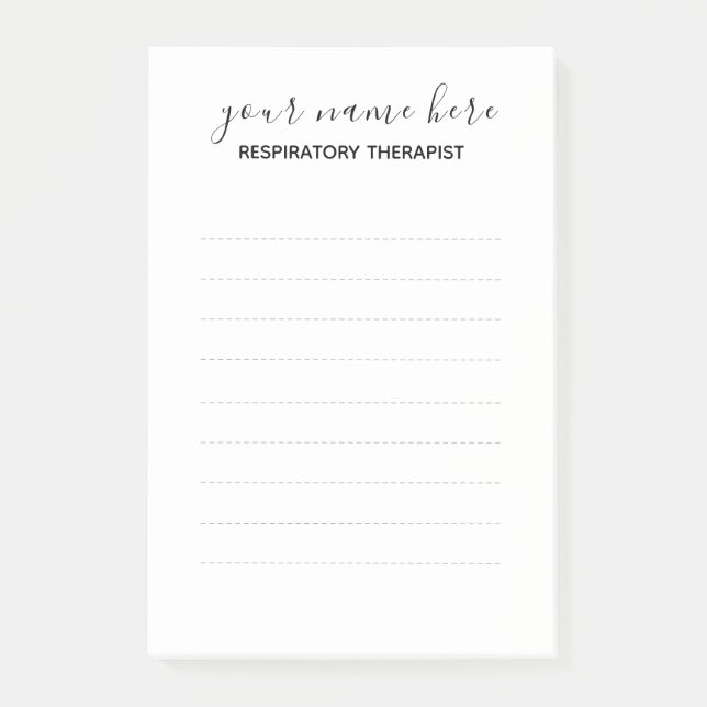 Respiratorischer Therapeut Post it Notes - Large Post-it Klebezettel (Vorderseite)