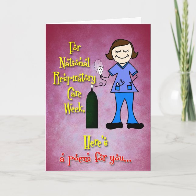 Respiratory Care Week Dankeschön-Karte Dankeskarte (Vorderseite)