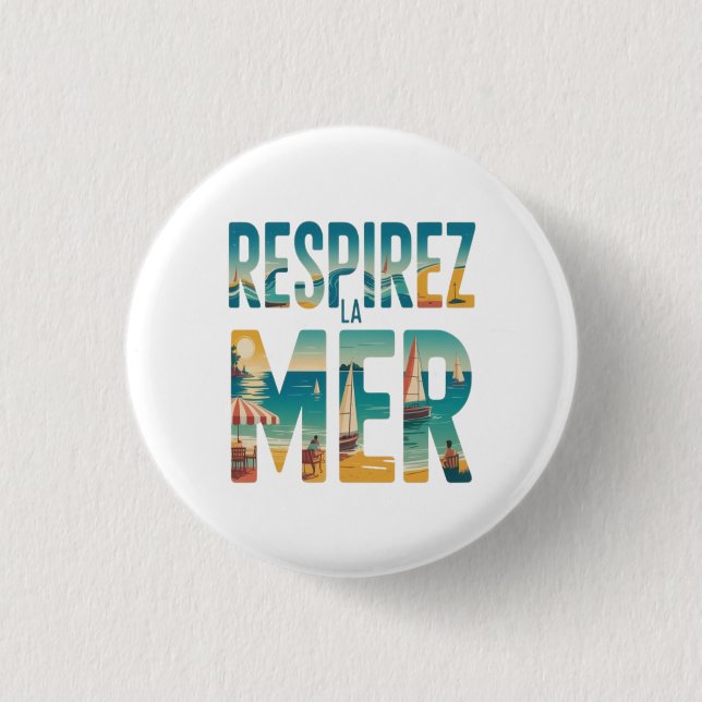 Respirer la Mer Button (Vorderseite)