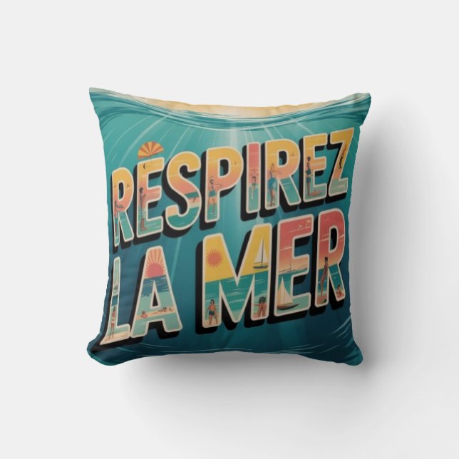 Respirer la Mer Kissen (Vorderseite)