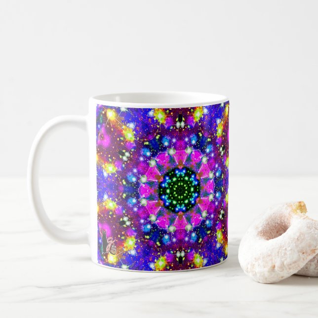 Resplendent Stellar Kaleid Kaffeetasse (Mit Donut)