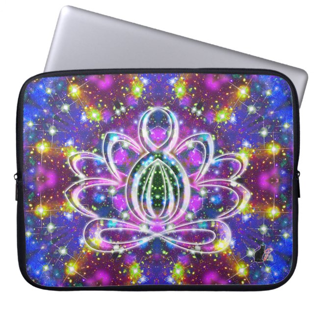 Resplendent Zen Lotus Laptopschutzhülle (Vorderseite)