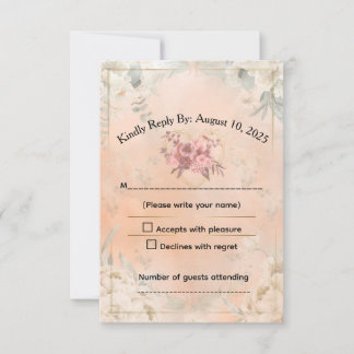 Response Card RSVP Karte