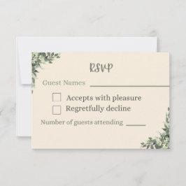 Response card wedding RSVP karte