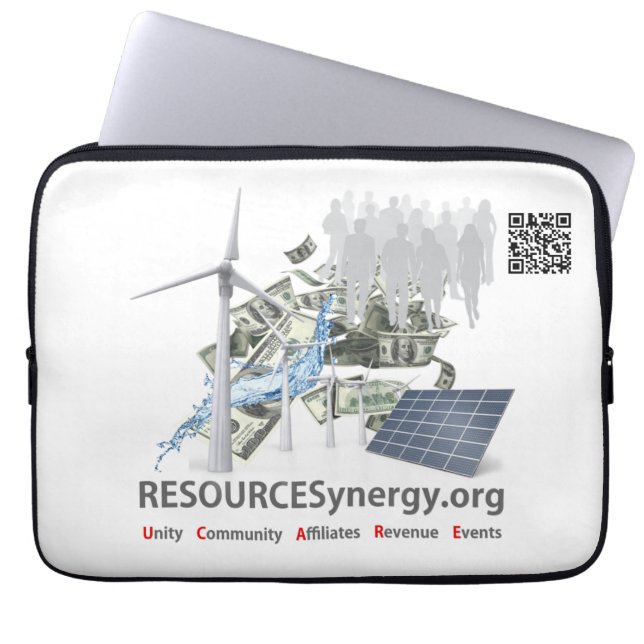 RESSOURCENynergy - Laptop-Sieb 13" Laptopschutzhülle (Vorderseite)