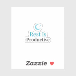 Rest Is Productive – Minimal Aesthetic Sticker