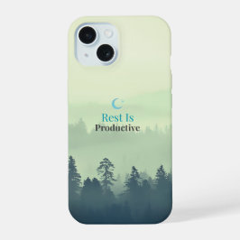 Rest Is Productive – Minimal Motivational iPhone C iPhone 15 Hülle