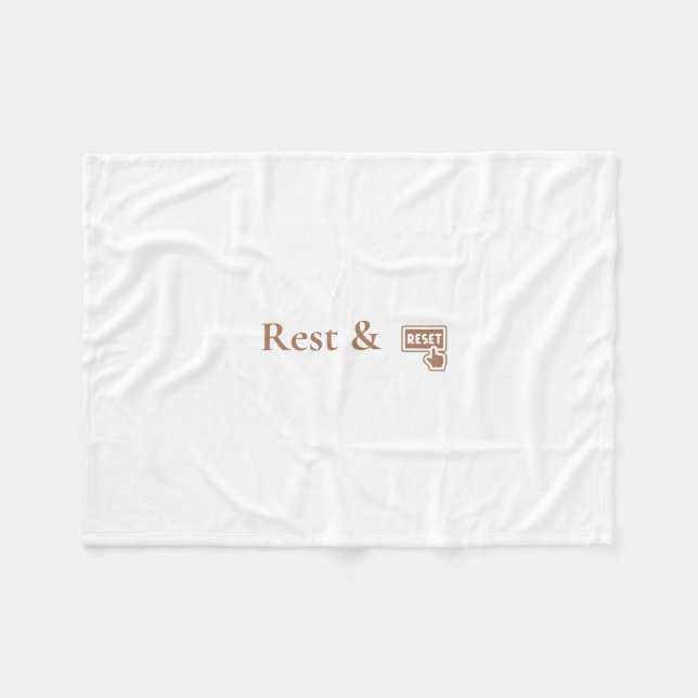 Rest & Reset Kuschelweich-Pflege-Fleece-Decke Fleecedecke (Vorderseite (Horizontal))
