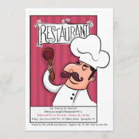Restaurant-Abendessen-Einladung