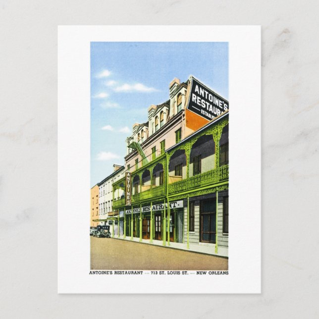 Restaurant Antoine, New Orleans, LA Postkarte (Vorderseite)