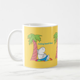 RESTAURANT BEACH FACE Belly Button Hippo Boynton Kaffeetasse