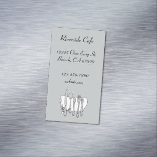 Restaurant-Besteck Individuelle Magnetkarte Magnetische Visitenkarte