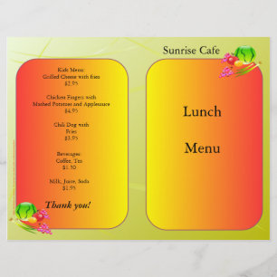 Restaurant bietet Mittagsmenü Mittagessen Sunrise