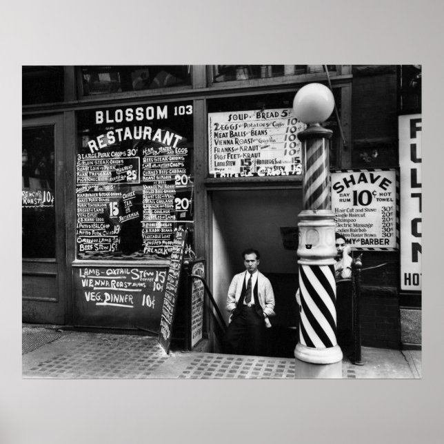 Restaurant Blossom, 103 Bowery, 1935 Poster (Vorne)