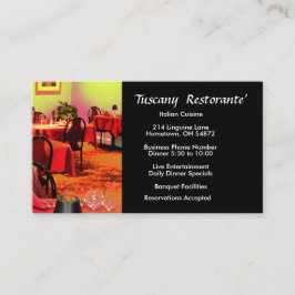 Restaurant Business Card Visitenkarte
