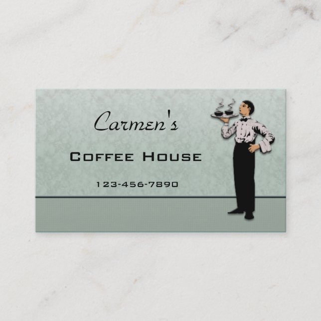 Restaurant Business Card Visitenkarte (Vorderseite)
