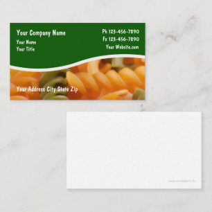 Restaurant Business Cards Visitenkarte