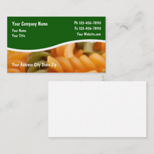 Restaurant Business Cards Visitenkarte
