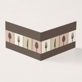 Restaurant Café Menü Business Gedeckte Karten