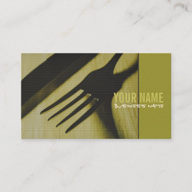 Restaurant/Caterer Business Cards Visitenkarte (Vorderseite)