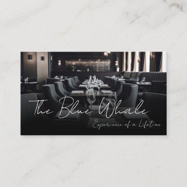 Restaurant Dining Tables  Visitenkarte (Vorderseite)