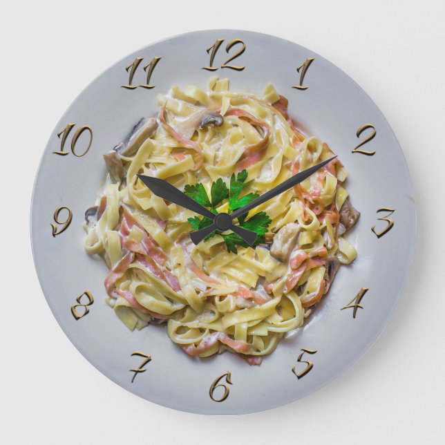 Restaurant (Fettucin) Große Wanduhr (Vorderseite)