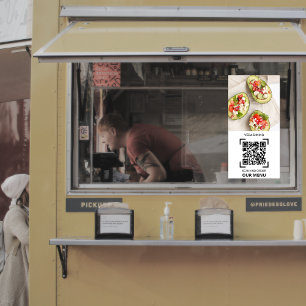 Restaurant Foto Scan QR Poster