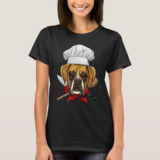Restaurant German Boxer Koch Koch Küche Kochen T-Shirt (Vorderseite)