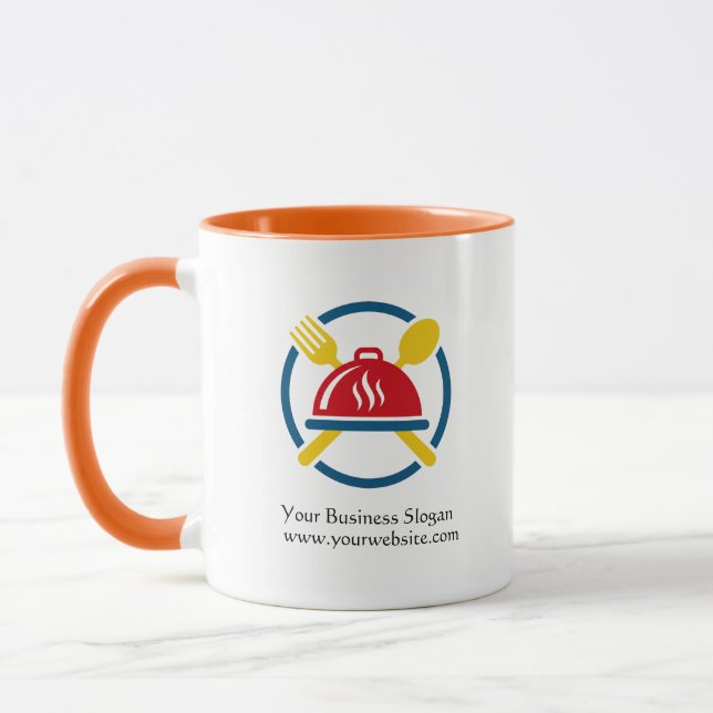 Restaurant-Geschäftslogo-Tasse Tasse (Links)