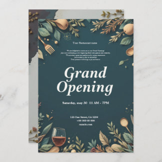 Restaurant Grand Opening Einladung