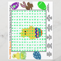 Restaurant Kids Activity Papers Osterfrühling