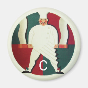 RESTAURANT KOCH COOKING PARTY Kulinarisches Monogr Magnet