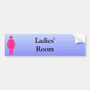 Restaurant liefert Damentoilette-Aufkleber Autoaufkleber