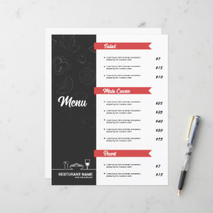 Restaurant-Menü-Flugblattvorlage
