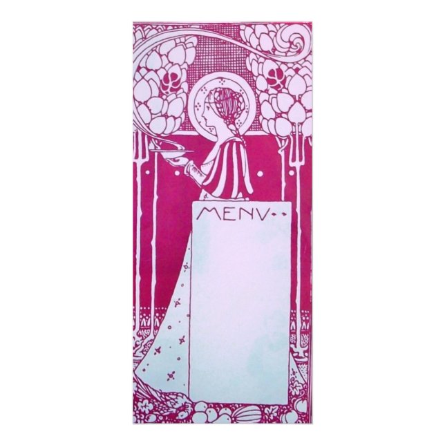 RESTAURANT MENU RACK CARD WERBEKARTE (Vorne)